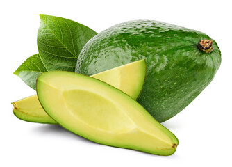 Avocado isolated on white background