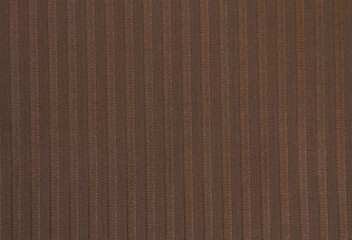 Coffee brown striped fabric. Fabric texture,background for design.