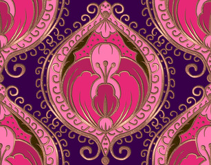 Gold embroidery with arabesques