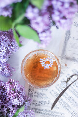 green tea and lilac