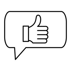 Vector Feedback Outline Icon Design