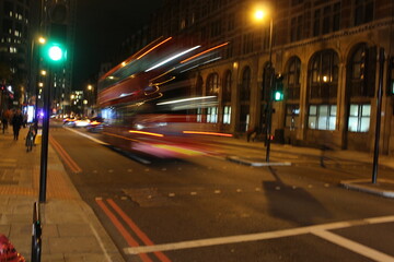 Fototapeta na wymiar London Street Night life