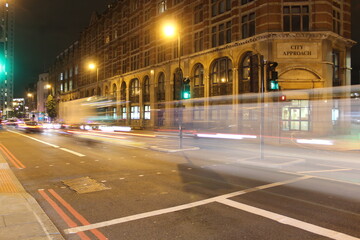 Fototapeta na wymiar London Street Night life