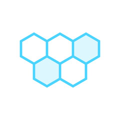Illustration Vector Graphic of Honey Comb icon