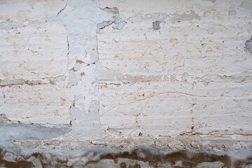 Old whitewashed wall texture