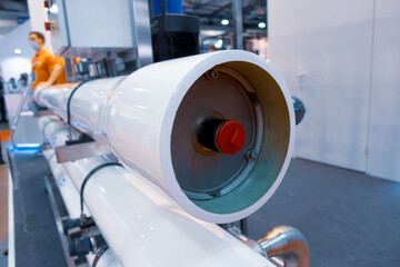 Reverse osmosis system for power plant. Water filter is a freshwater filter.