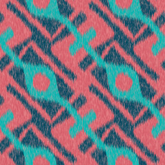 Seamless Ikat Pattern