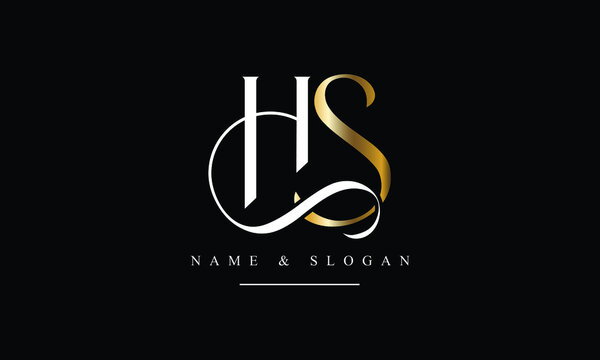 SH, HS, S, H abstract letters logo monogram