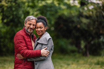 Fototapeta premium Adult couple, being happy together.