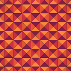 Obraz premium Seamless pattern. Ethnic ornament. Triangles background. Tribal wallpaper. Ethnical image. Triangle shapes motif. Ancient mosaic. Digital paper. Folk web design. Textile print.