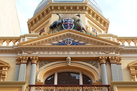 Ancient Building (adelaide Arcade) In Adelaide (australia) 