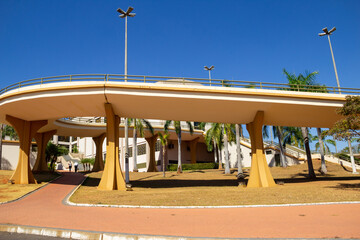 Vista do Santuário Basílica do Divino Pai Eterno na cidade de Trindade em Goiás.