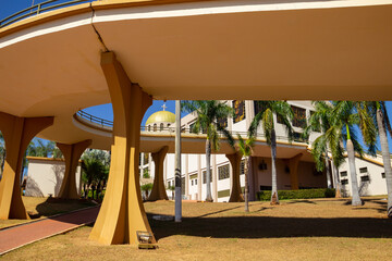 Vista do Santuário Basílica do Divino Pai Eterno na cidade de Trindade em Goiás.