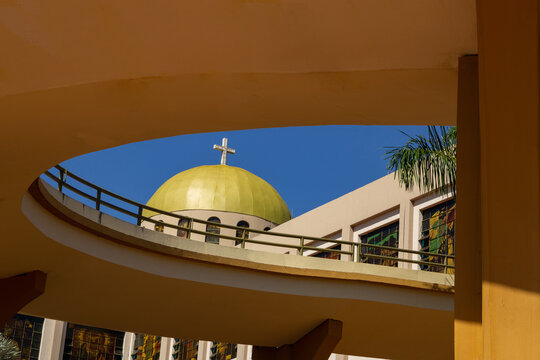 Vista do Santu&aacute;rio Bas&iacute;lica do Divino Pai Eterno na cidade de Trindade em Goi&aacute;s.