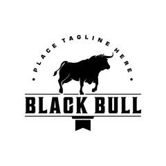 Bull Cow Buffalo Ox Logo Design Vector Image