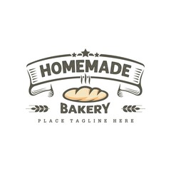 Bakery Cake Logo Design Vector Image