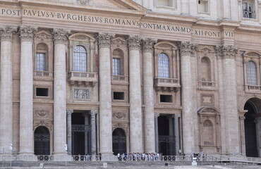 St Peter's Basilica Exterior View in Rome, Italy