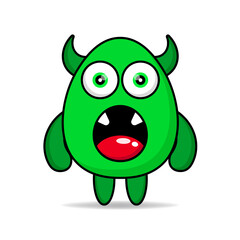 cute monsters design mascot kawaii