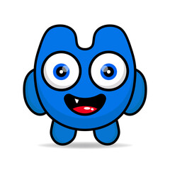 cute monsters design mascot kawaii
