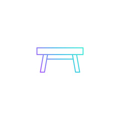 Table icon. Vector illustration for graphic design, Web, UI, app.