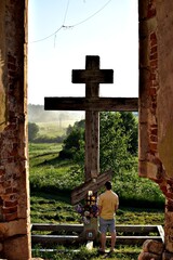 cross in the cemetery
