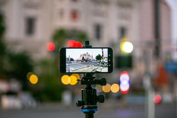 A street camera shot with a cell phone camera.