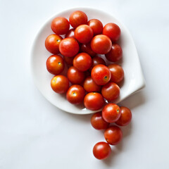 cherry tomatoes on a plate