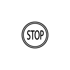 Prohibiting sign. Do not enter road sign with red crossed circle. prohibition sign icon flat design style.