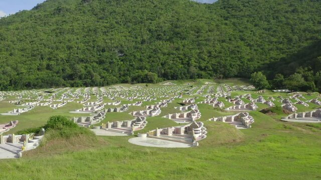 Wang Hip Cemetery Park in Kanchanaburi, Thailand