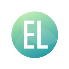 EL Letter Logo Design With Simple style