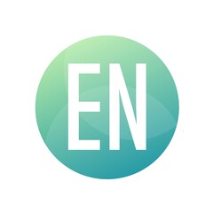 EN Letter Logo Design With Simple style