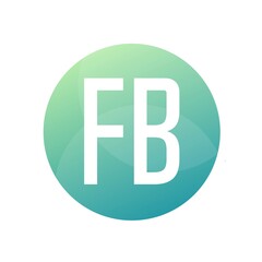 FB Letter Logo Design With Simple style