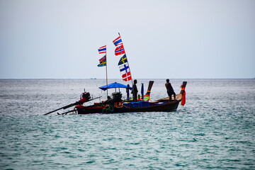 Fishermen on the coast of the beach