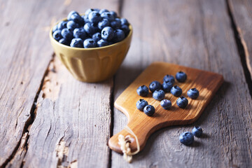 blueberry at the wooden  background