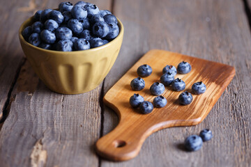 blueberry at the wooden  background