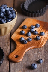blueberry at the wooden  background