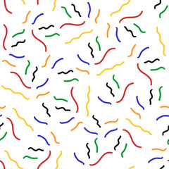 Materiał do szycia Modern raster seamless pattern abstract shapes. Illustration can be used for wallpapers, pattern fills, web page backgrounds,surface textures.