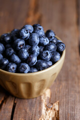 blueberry at the wooden  background