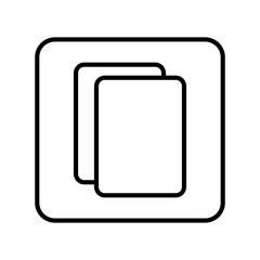Copy Linear Vector Icon Design