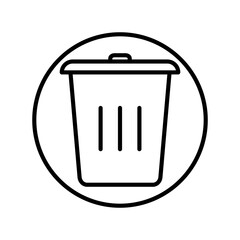 Delete Linear Vector Icon Design