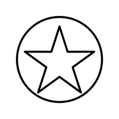 Star Linear Vector Icon Design
