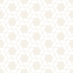 Fototapeta premium Vector seamless pattern. Repeating geometric elements. Stylish monochrome abstract background design.