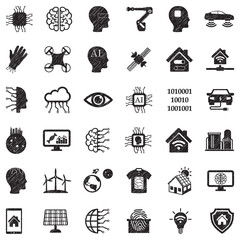 Future Icons. Black Scribble Design. Vector Illustration.