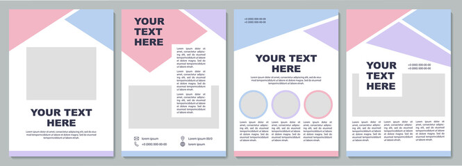 Corporate introduction brochure template. Flyer, booklet, leaflet print, cover design with copy space. Your text here. Vector layouts for magazines, annual reports, advertising posters