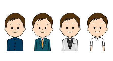 男性のさまざまなライフステージ