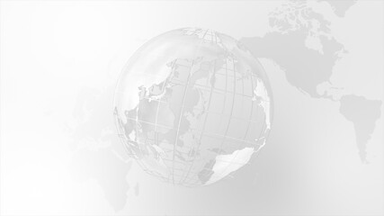 モノトーンのデジタルネットワークイメージ白背景