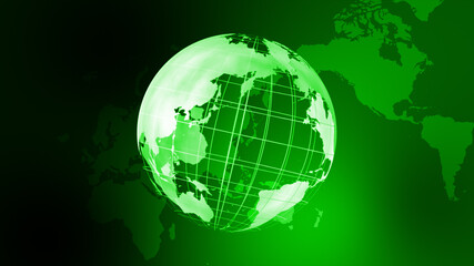 緑色のデジタルネットワークイメージ背景