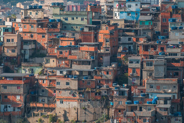 Fototapeta na wymiar favelas of Rosinha in Rio de Janeiro.