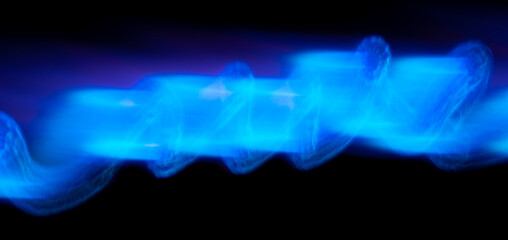 gas burner flame abstraction long exposure