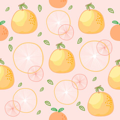 Sweet pattern with Orange.Fresh concept.cute pattern